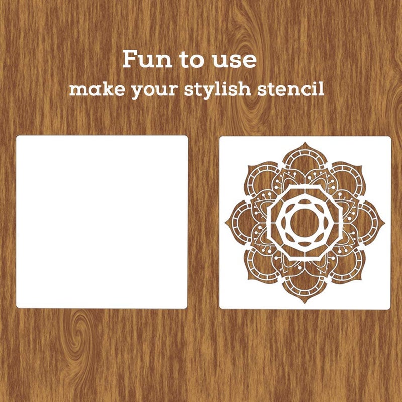 BAISDY 8Pcs Thick Blank Mylar Stencil Sheets, 11Mil 12 x 12inch - Image 5