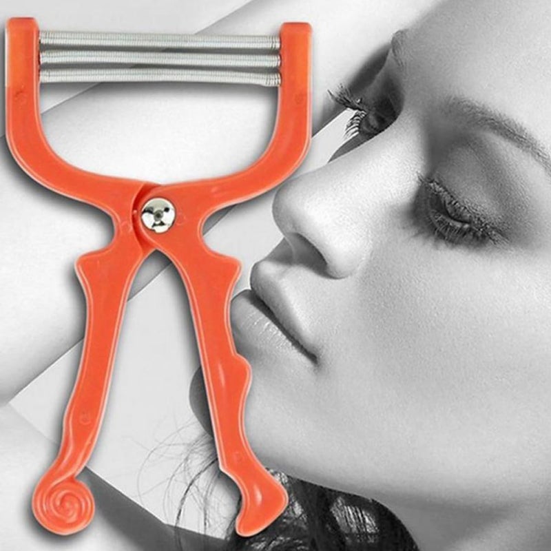 ABOOFAN 3 قطع أداة إزالة شعر الوجه المحمولة الربيعية إزالة الشعر بدون ألم للنساء والرجال مناسبة للشفة العليا والذقن والخدين - Image 5