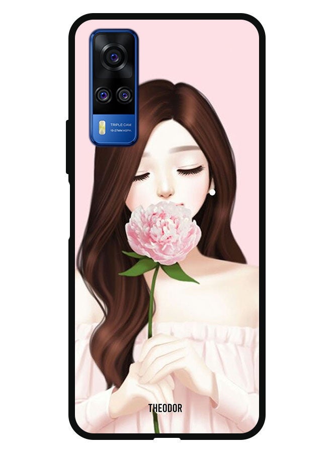 Theodor Protective Case Cover For Vivo Y51 2020 Flower Girl - Image 1