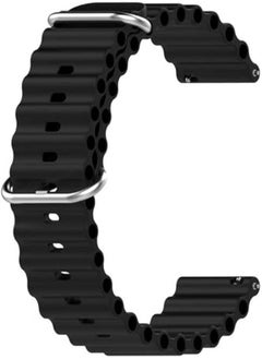 22mm Ocean Band for Samsung Galaxy Watch 3 45mm/Galaxy Watch 46cm/Gear S3 Frontier/Classic/for Huawei Watch gt 3/Pro/gt2/pro/gt 46mm,Silicone Strap Wristband Women Men (one color)