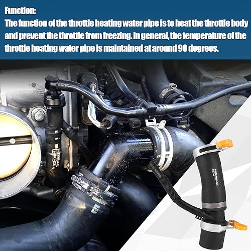 Automkt Thermostat Tube Throttle Body Heater Outlet Hose Fits for Land Rover Range Rover Discovery Defender Replaces LR049990 LR045239 LR034109 - Image 4