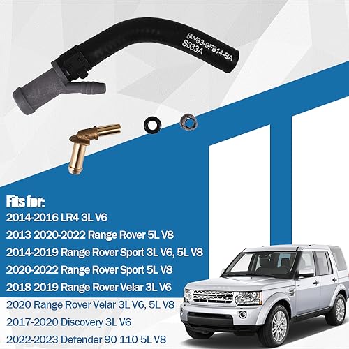 Automkt Thermostat Tube Throttle Body Heater Outlet Hose Fits for Land Rover Range Rover Discovery Defender Replaces LR049990 LR045239 LR034109 - Image 2
