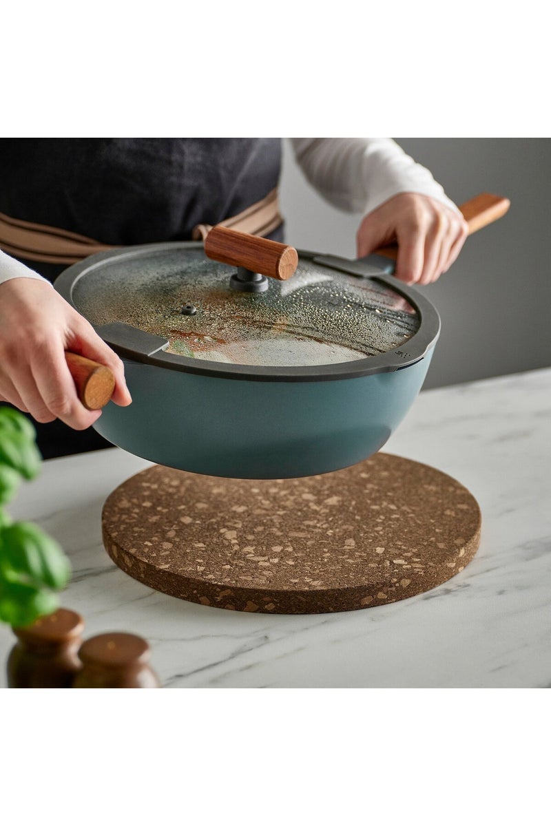 Pot stand, dark brown, 29 cm - Image 2