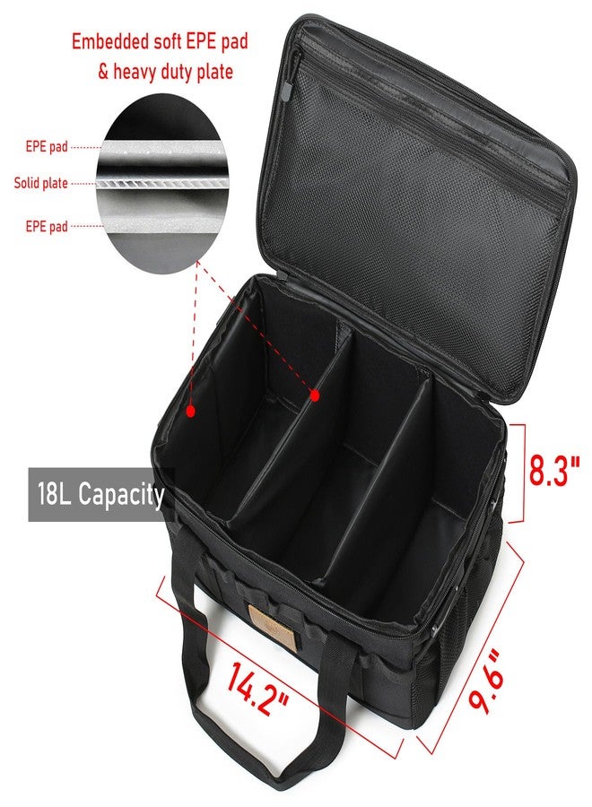 Lemubeane Tactical Camping Storage Bag 18L Tactical Utility Tote Bag Camping Cookware Organizer Trunk Organizer (Black) - Image 2