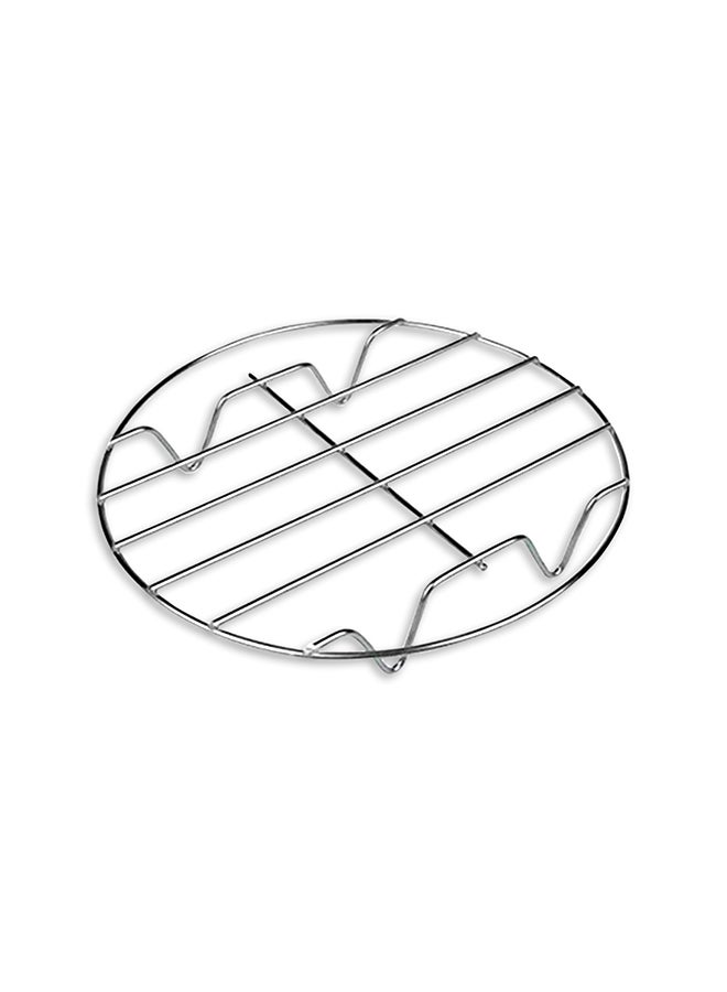 Toshonics Stainless Steel Semicircle Steam Cooking Rack Silver Mini steaming rack 6cm, short model 3cm high (widest foot 8.5cm - Image 1