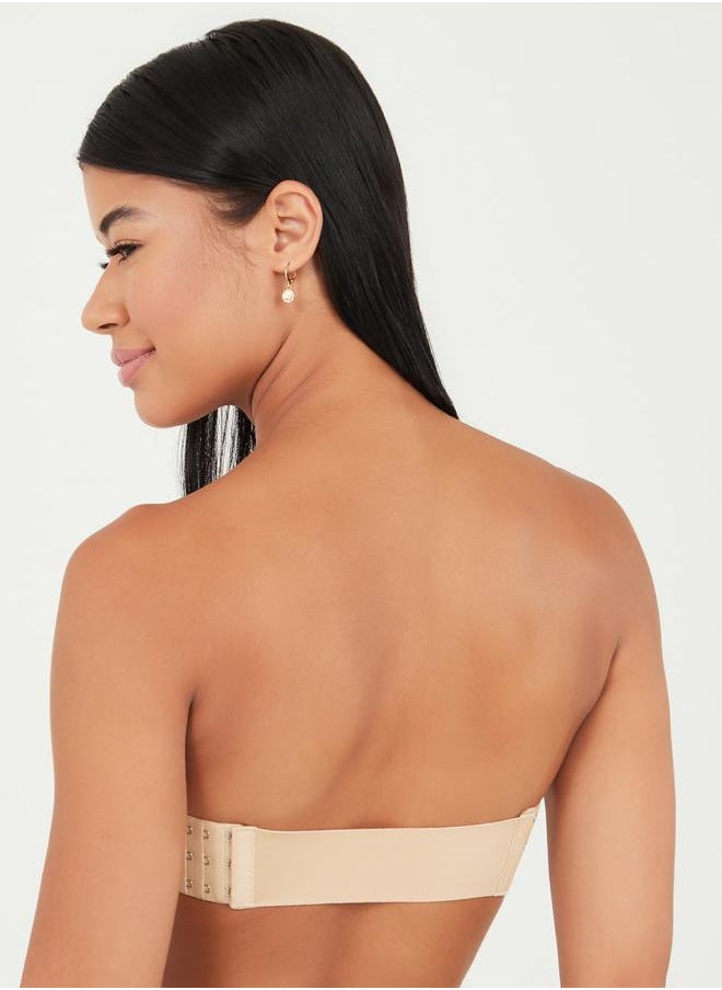 Styli - Strapless Non-Wired Push-up Bra with Interchangeable Back Straps - Image 1
