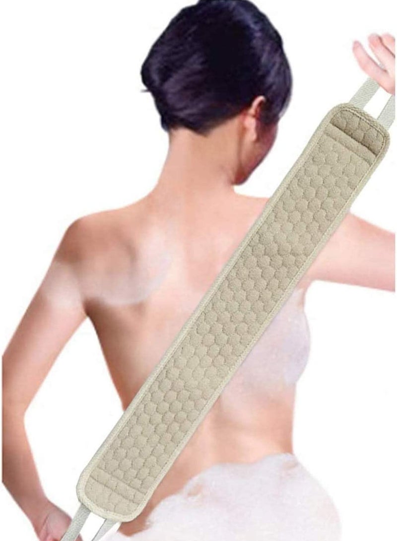Barakah Exfoliating Back Scrubber Luffa Strap with Pad Natural Bath Sponge Body - Image 1