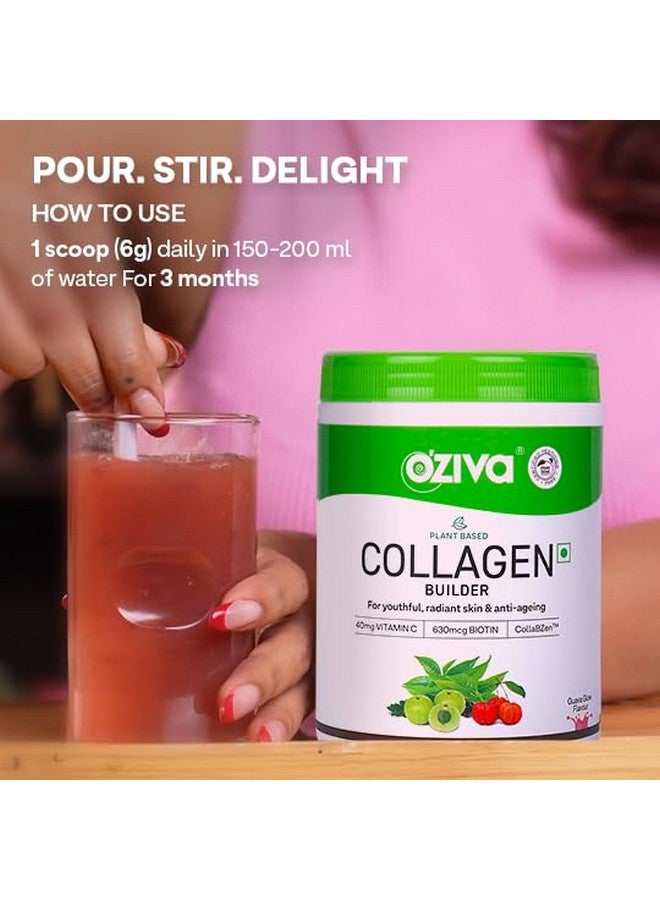 OZiva Vegan Collagen (Guava Glow) with Biotin & Vitamin C For Brighter & Youthful Skin 250g and OZiva Daily Protein Activ for Women 300g (Chocolate) - Image 4