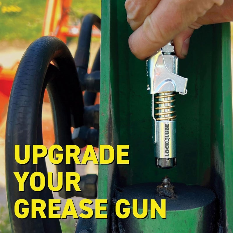 LockNLube Grease Gun Coupler with Spare Rebuild Kit - 10,000 PSI - Image 3