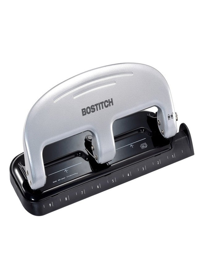 PaperPro Bostitch Office EZ Squeeze 3-Hole Punch, 20 Sheet Capacity, Reduced Effort, No Jam Technology , Silver - Image 5