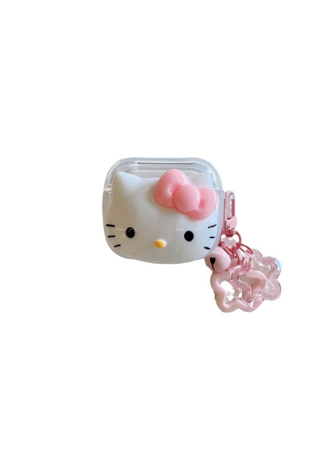 Neutral Cute Kt Cat For Airpods Pro2 Protective Case Cartoon 2 Generation Three Generation Apple Bluetooth Headset Case Female - Image 5
