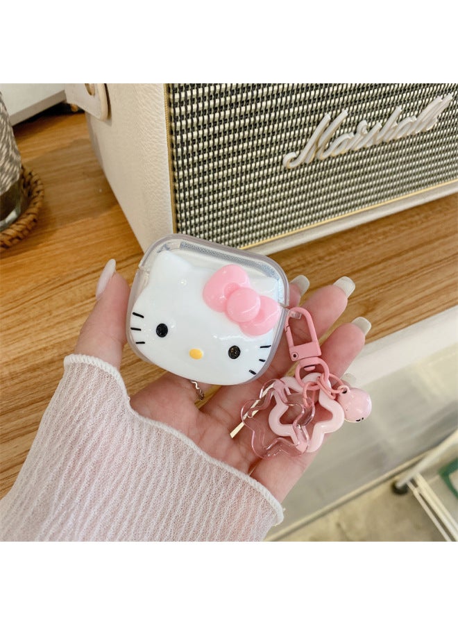 Neutral Cute Kt Cat For Airpods Pro2 Protective Case Cartoon 2 Generation Three Generation Apple Bluetooth Headset Case Female - Image 3