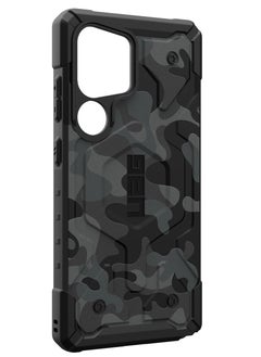 Urban Armor Gear UAG Pathfinder SE MagSafe for Samsung Galaxy S25 ULTRA Case Cover [18 Feet Drop tested]  - Black Midnight Camo  - Image 5