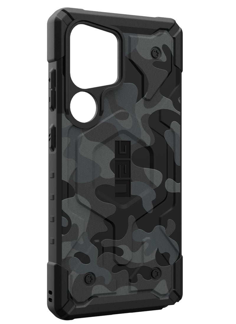 Urban Armor Gear - UAG Pathfinder SE MagSafe for Samsung Galaxy S25 ULTRA Case Cover [18 Feet Drop tested]  - Black Midnight Camo - Image 1