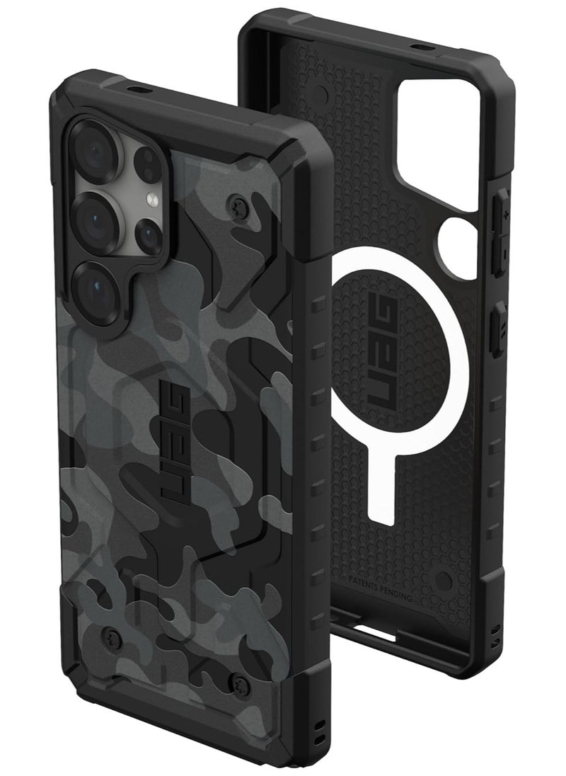 Urban Armor Gear - UAG Pathfinder SE MagSafe for Samsung Galaxy S25 ULTRA Case Cover [18 Feet Drop tested]  - Black Midnight Camo - Image 1