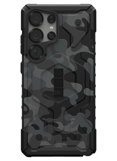 Urban Armor Gear UAG Pathfinder SE MagSafe for Samsung Galaxy S25 ULTRA Case Cover [18 Feet Drop tested]  - Black Midnight Camo  - Image 3