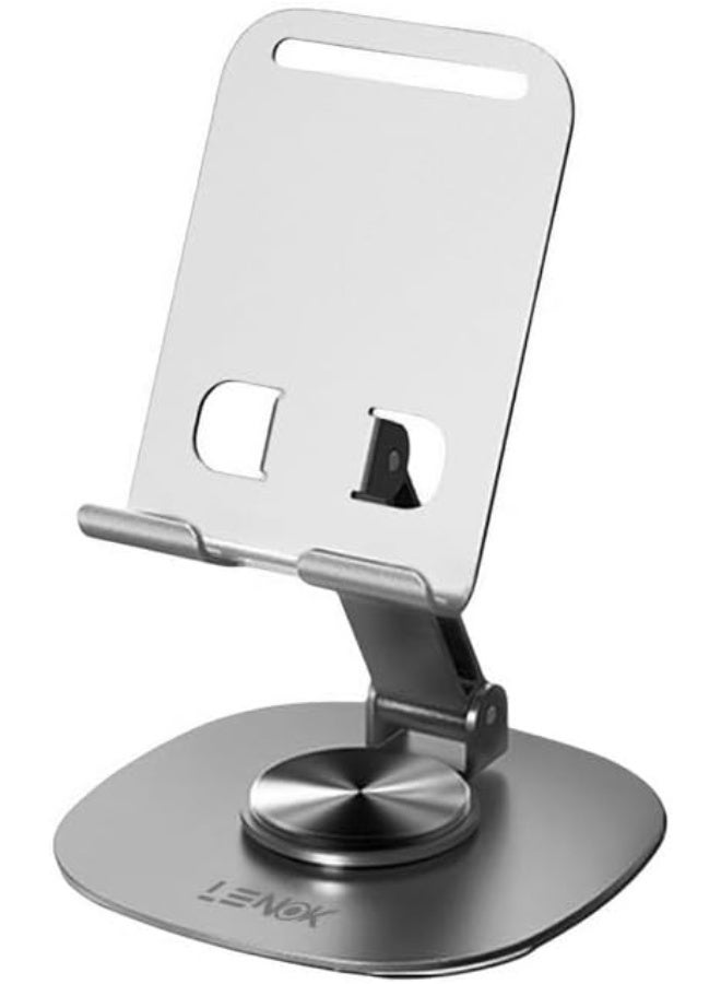 LENOK 360°Rotating Phone Holder for Desk, Foldable & Portable Cell Phone, Adjustable Tablet Stand for All Mobile Phones, iPhone, iPad. - Image 1