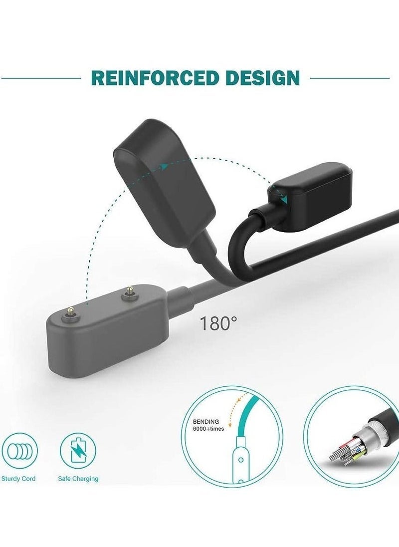Gravity Charger Compatible with Huawei Watch Fit Mini, Honor Band 6, Huawei Band 6 7, Huawei 4X, Honor Watch ES - Magnetic USB Charging Cable 3.3ft 100cm - Smartwatch Accessories - Black - Image 3