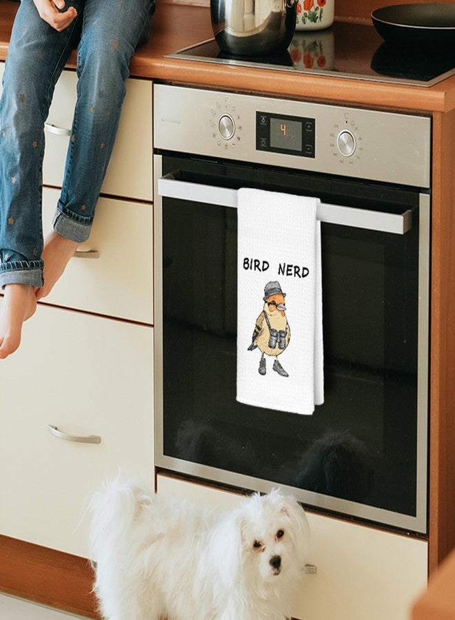 JINYO Bird Nerd Kitchen Towels, Gifts for Birds Lovers Women Hand Towels for Bathroom Kitchen Decor, Bird Watcher Gifts Decorative Dish Tea Towels, 16x24 Inch - Image 2