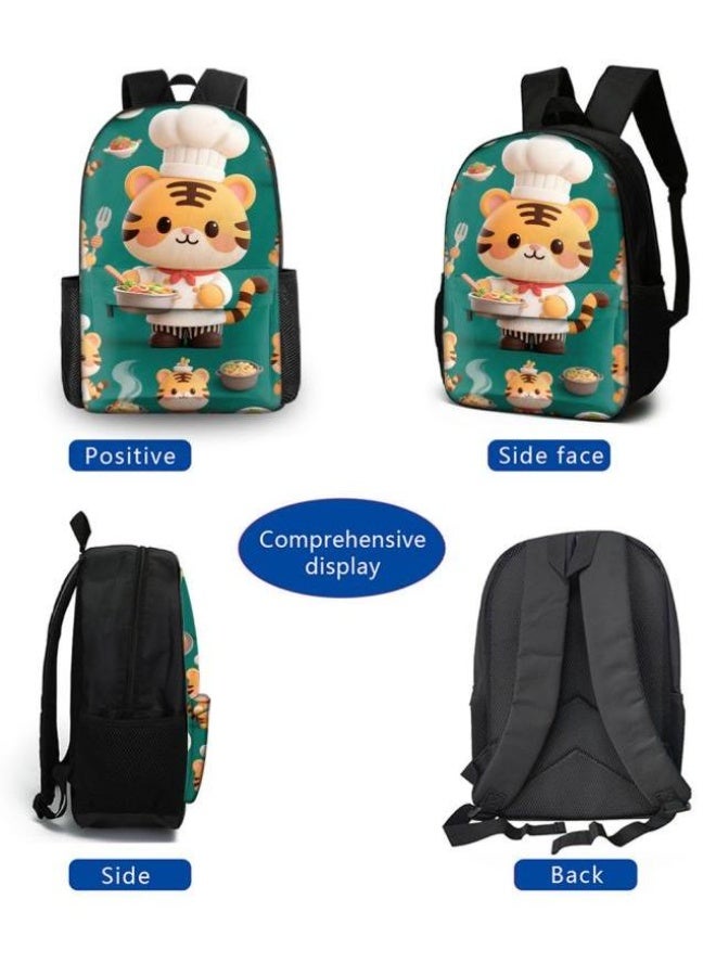 [Super new special offer] Cartoon theme bag three-piece set | double-shoulder + hand-held + storage pen bag | gift self-use good-looking - 762  - Image 3