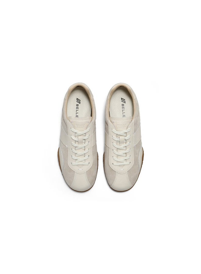Belle Patchwork Derby Shoes Women Spring New Melard Retro Shoes Jd014am6 Apricot Size 36 - Image 3
