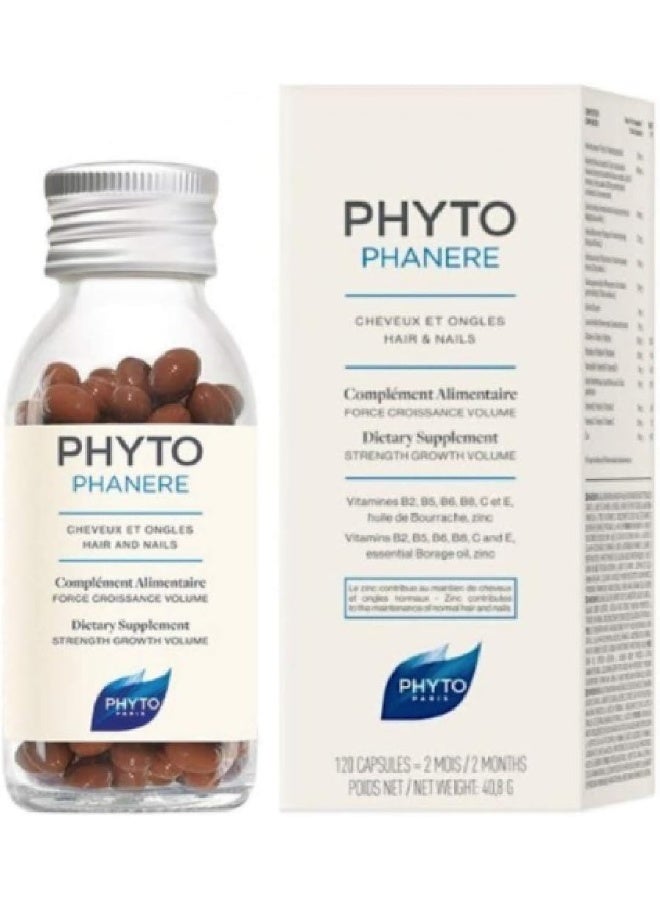 Phyto كبسولات فيتوفانير للشعر والأظافر - 120 كبسولة - Image 2