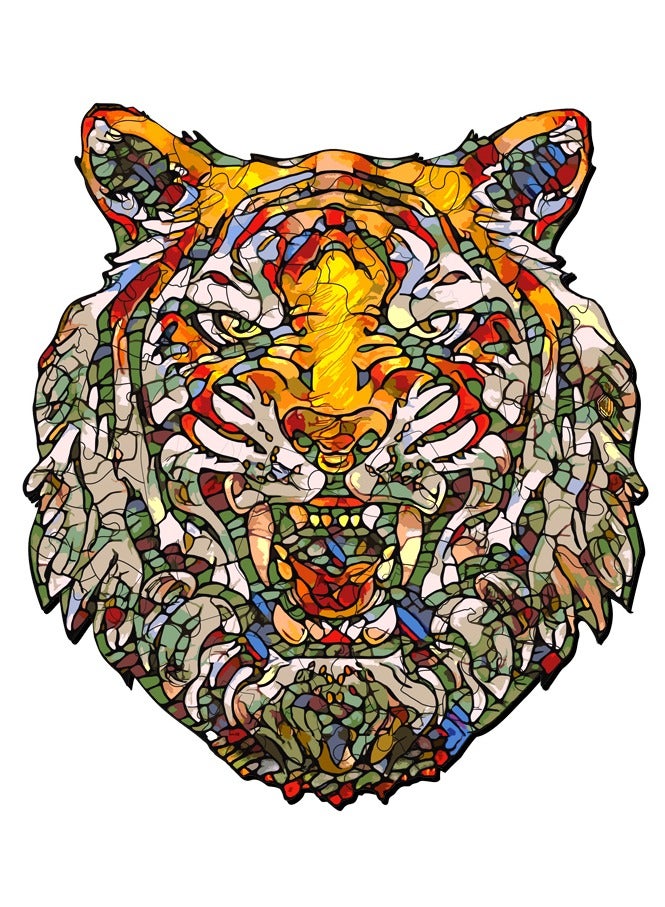 فوفا FOFA لغز خشبي ملون النمر الرهيب - Image 2