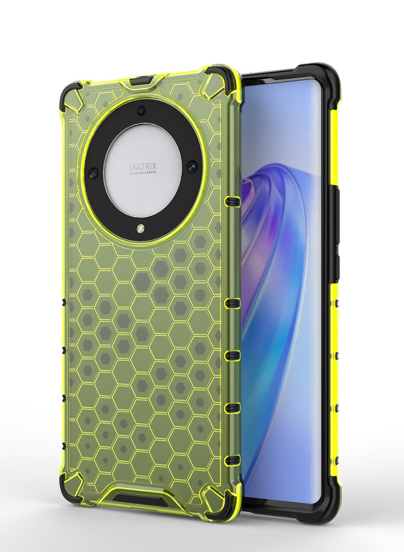 Honor X9A 5G Case Cover Honeycomb Shockproof Anti-Dust Heavy Duty Protection Airbags Rugged Dual Layer Raised Edge Outdoor Protector Hybrid Phone Back Cover Protection - Image 1