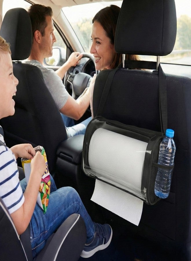 EazziSwitch Portable Car Paper Towel Holder: No-Drill Hanging Water-Resistant Dispenser for RV, Camper, Boat, Garage, Kitchen Cabinet, Door & Outdoor Fence - Overlanding Roll Towel Organizer with Storage Pockets - Image 1