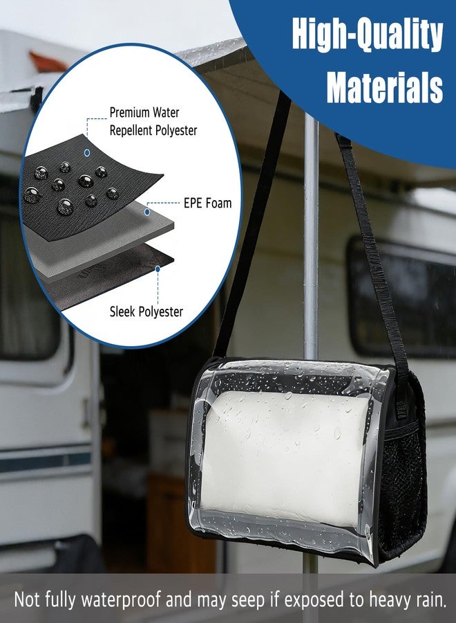 EazziSwitch Portable Car Paper Towel Holder: No-Drill Hanging Water-Resistant Dispenser for RV, Camper, Boat, Garage, Kitchen Cabinet, Door & Outdoor Fence - Overlanding Roll Towel Organizer with Storage Pockets - Image 5