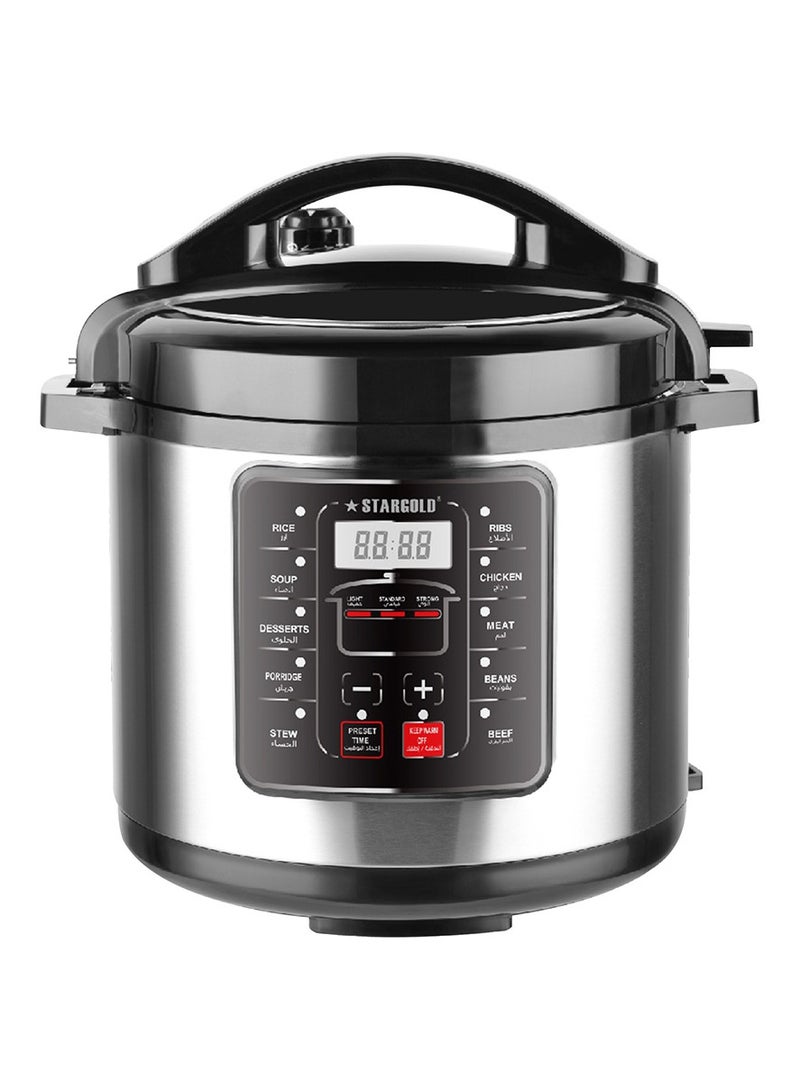 Stargold Electric Pressure Cooker Stainless Steel Body Touch Control Capacity 6 Litter - Image 1