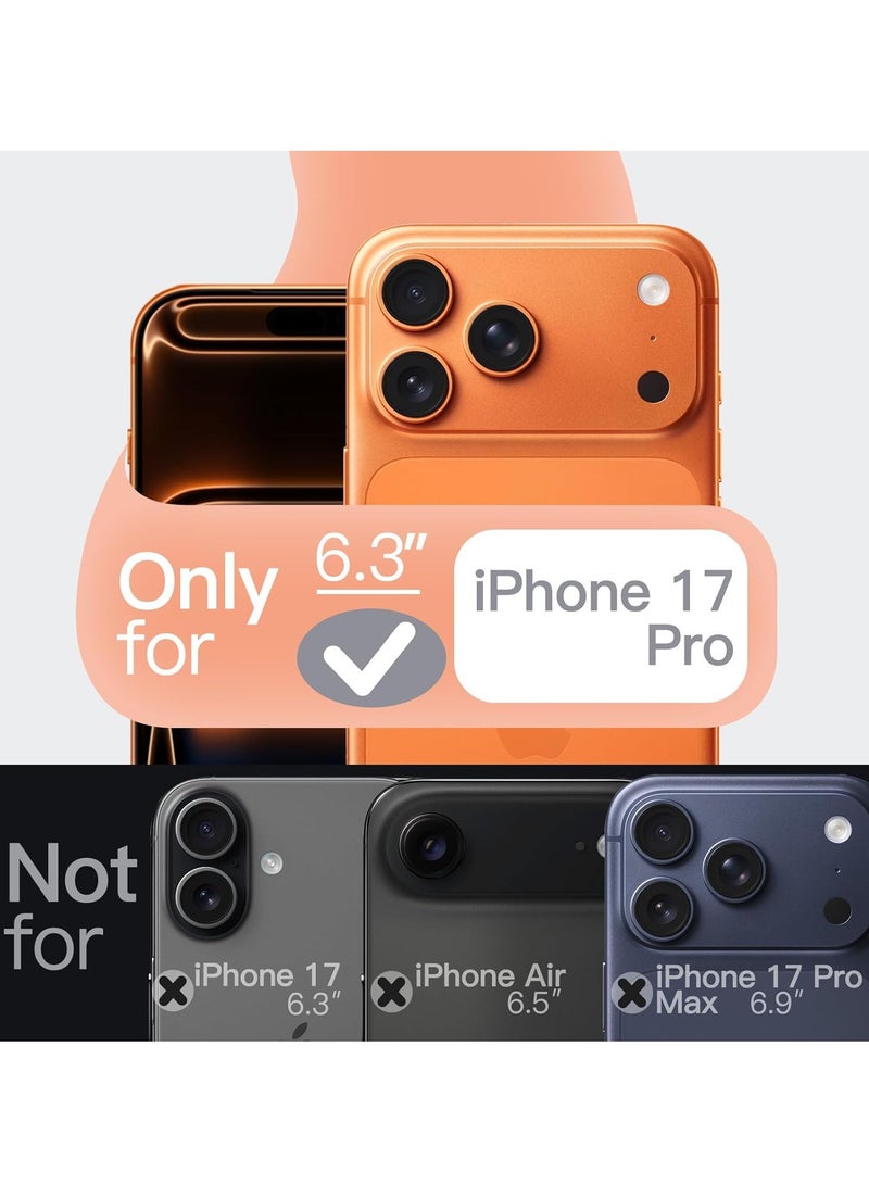 Houmt iPhone 17 Pro Case Shockproof Non-Yellowing Cover For iPhone 17 Pro Anti-Scratch Crystal Clear transparent Cover For iPhone 17 Pro 6.3-inch - Image 2