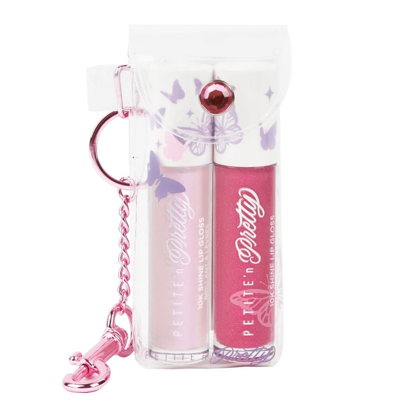 Petite 'N Pretty Petite N Pretty So Dreamy 10K Shine Lip Gloss DuoMakeup for Girls Kids Tweens TeensHigh Shine Lightweight Made in the USA First Freeze and Rosy DreamsLimited Edition 