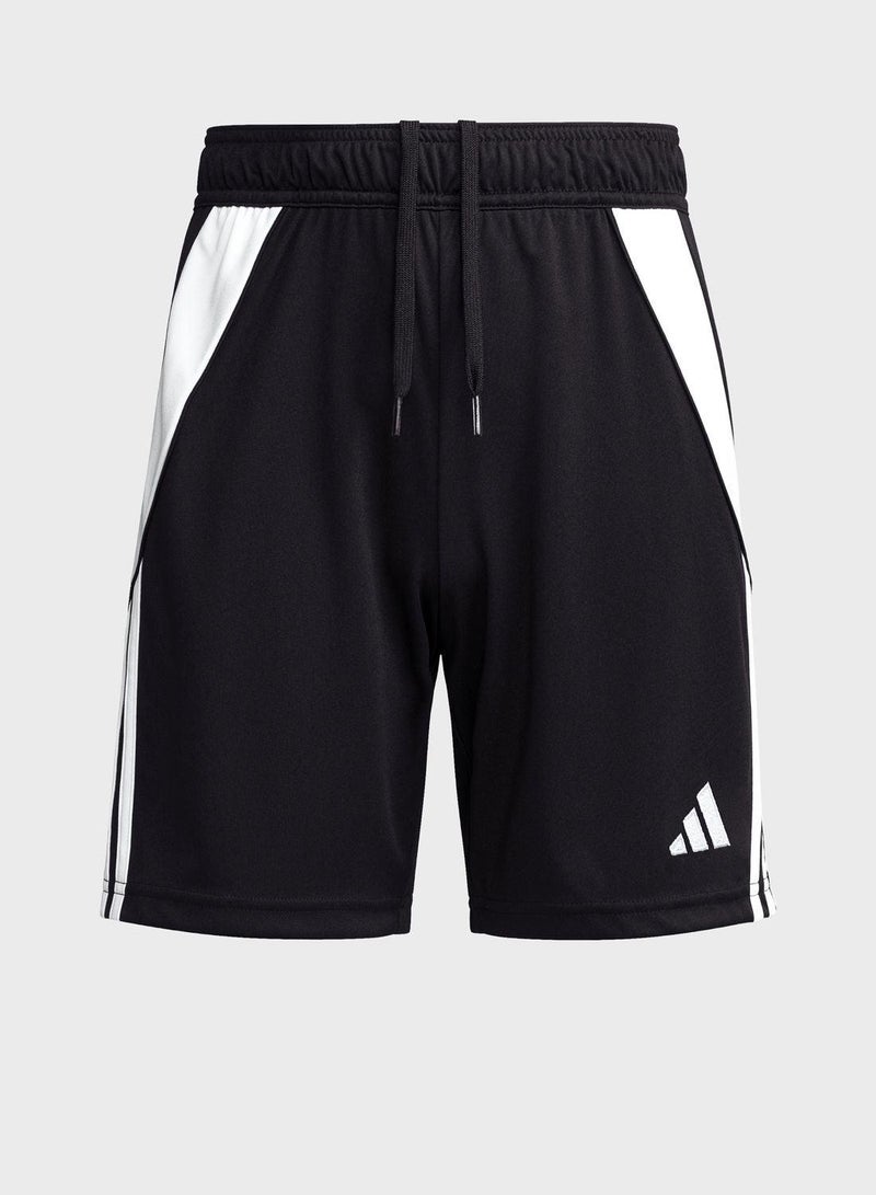 اديداس شورت كرة قدم تيرو 24 للأطفال - أسود - Image 1