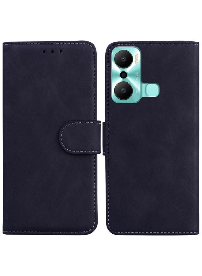 S-TOP Case For Infinix Hot 20 Play Skin Feel Pure Color Flip Leather Phone Case - Image 1