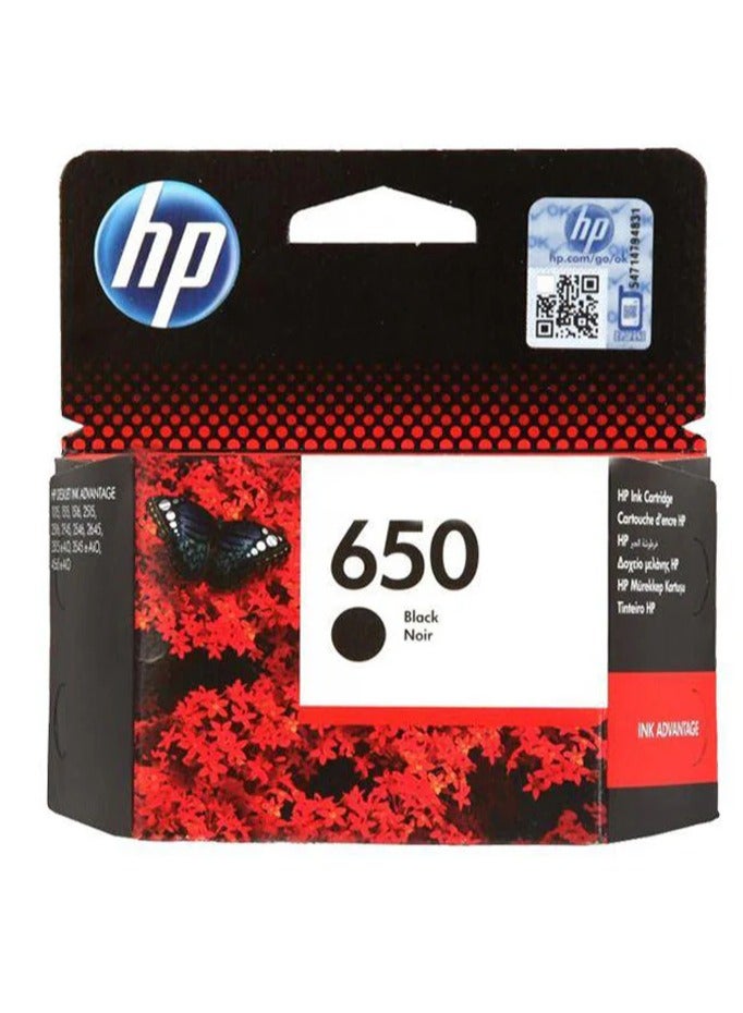 Hp 650 Black Original Ink Cartridge