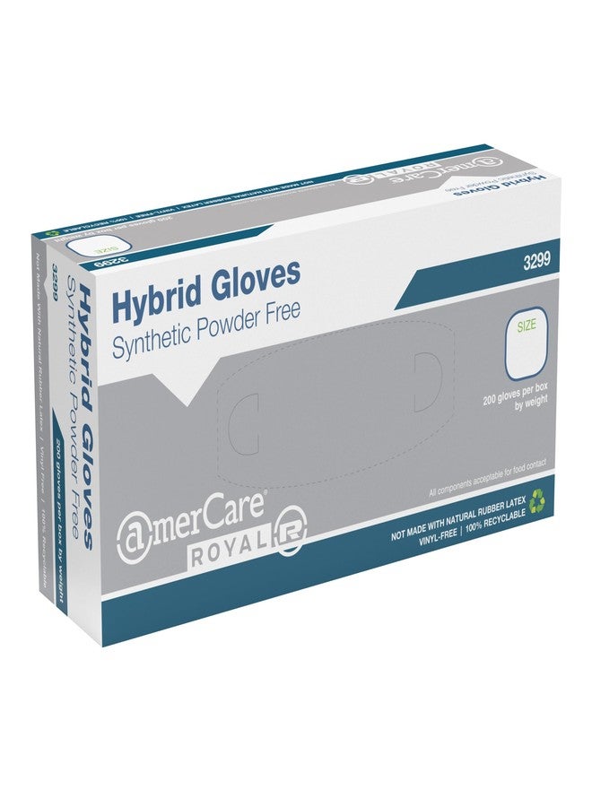 AmerCare C2 Gen 1.0 Hybrid Powder Free Gloves, Medium, Case of 1000 - Image 4