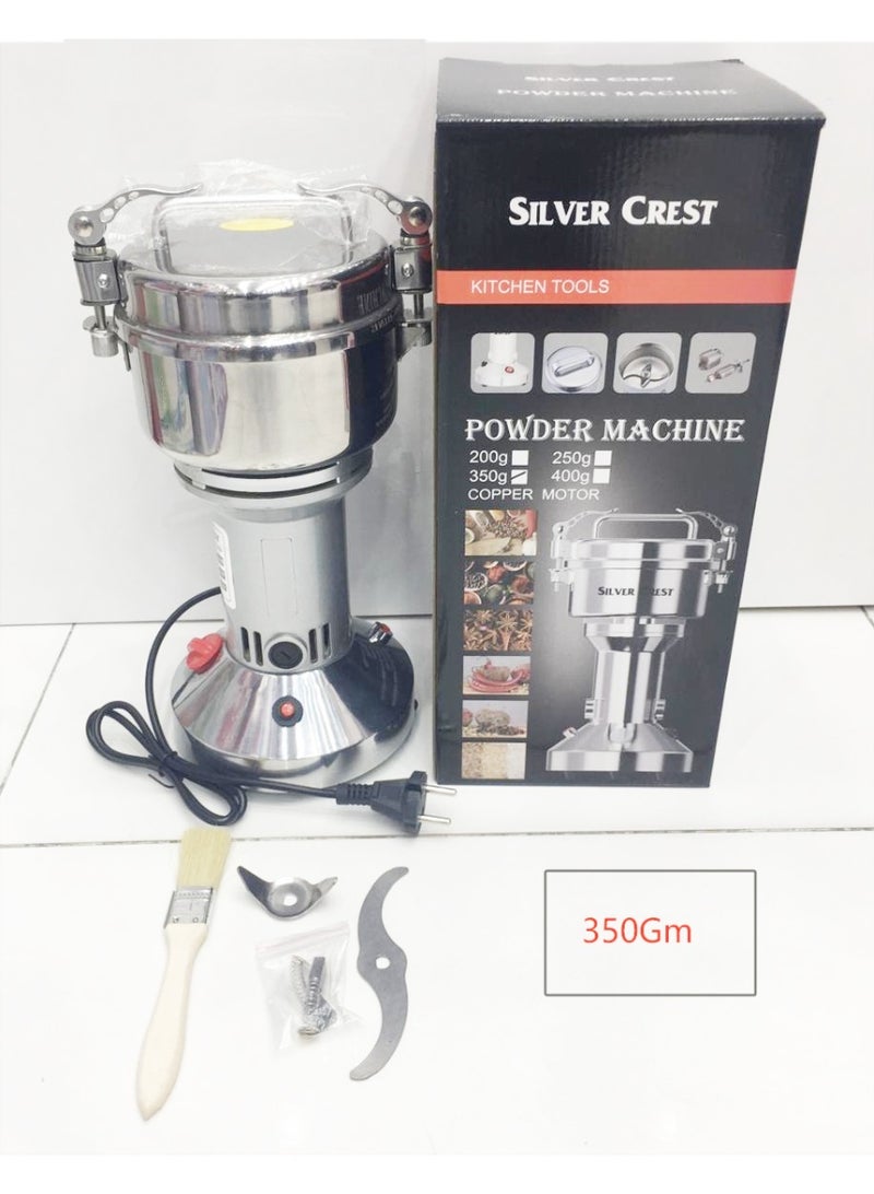 Silver Crest Commercial Powder Grinder 350G High Speed Electric Grinding Machine Multi Purpose Stainless Steel Blender for Spices Herbs Coffee Rice Pepper Seeds and Dry Ingredients Kitchen Use - Image 5