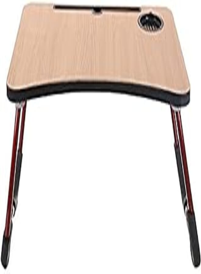 Generic Wooden laptop table with metal legs 