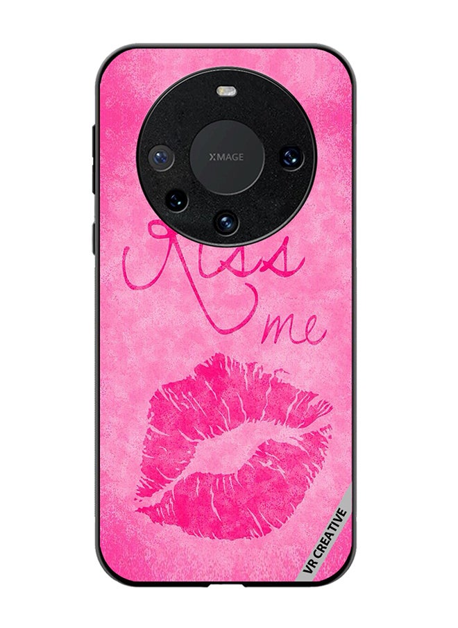 VR CREATIVE Protective Case Cover For Huawei Mate 60 Kiss me Pink Design Multicolour  - Image 1