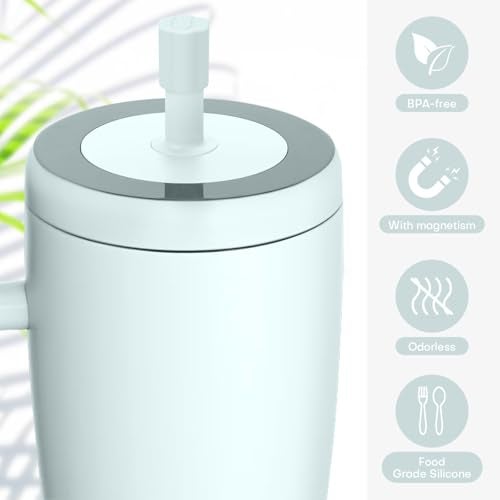 Rolitwils 2 Pack Magnetic Straw Cover, Silicone Leakproof Straw Protector for Tumbler, Compatible with Era/Resa, Drinkware Accessory - Image 5