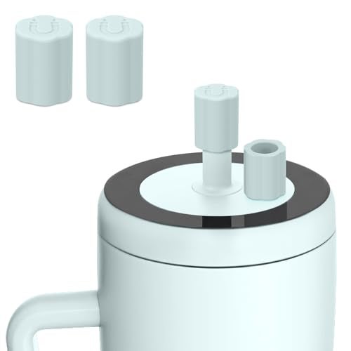 Rolitwils 2 Pack Magnetic Straw Cover, Silicone Leakproof Straw Protector for Tumbler, Compatible with Era/Resa, Drinkware Accessory - Image 1