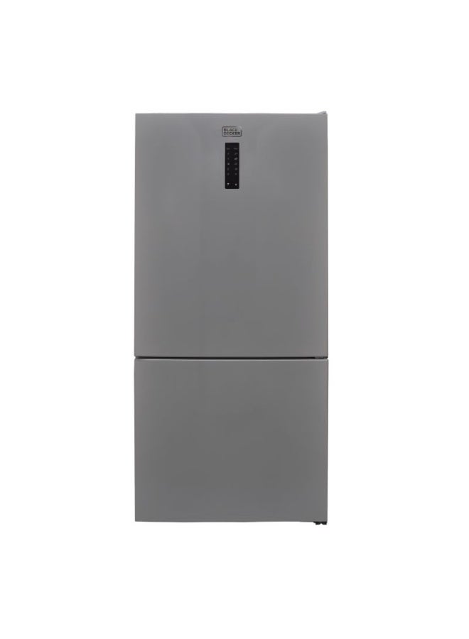 BLACK+DECKER 620L Gross 564L Net capacity Double Door Refrigerator, Bottom Freezer, No Frost, A+ Energy 250 W BXREF653NFBVX Silver - Image 1