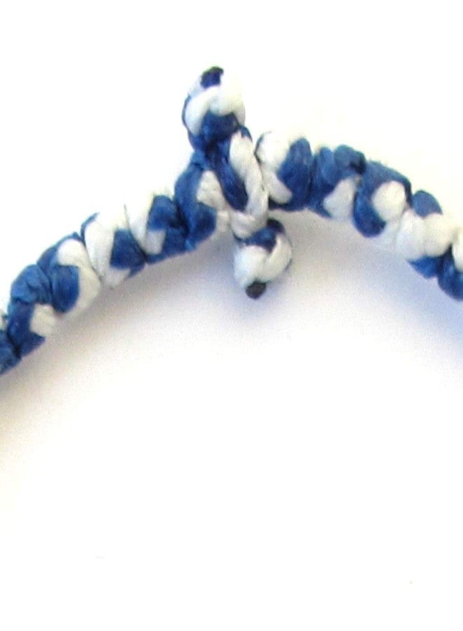 Iconsgr Handmade Christian Orthodox Komboskoini Chotki Prayer Rope Bracelet Blue & White - 3D - Image 4