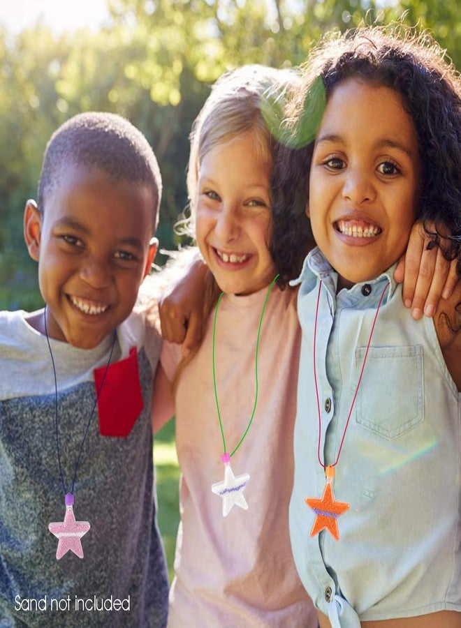 ArtCreativity 36 Pack Sand Art Bottles for Kids - Summer DIY Craft Kit with Funnels & Necklaces - Fun Party Favors for Beach, BBQ, Camping, Birthday & Outdoor Activities - Sand Sold Separately - Image 4