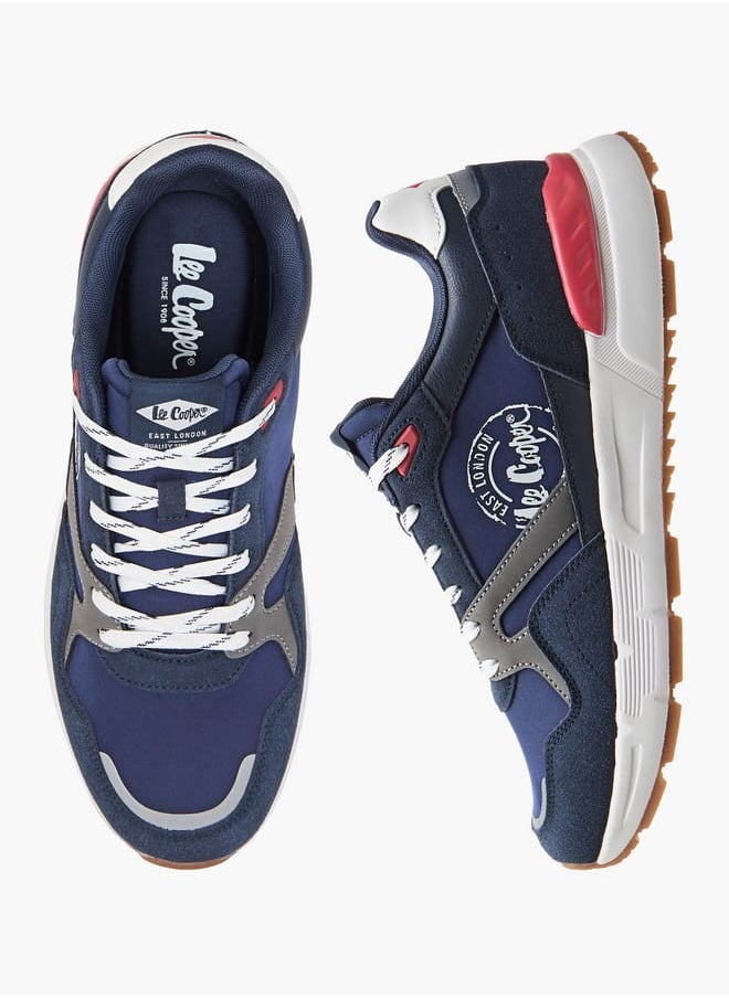 Lee Cooper Men's Panelled Lace-Up Sneakers  - Image 1