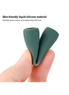 O Ozone Silicone Grip Holder (2 Pack) for Apple Pencil 2nd Generation Protective Pen Cover - Black & Dark Blue  - Image 2