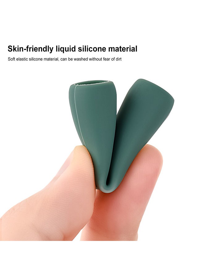 O Ozone Silicone Grip Holder (2 Pack) for Apple Pencil 2nd Generation Protective Pen Cover - Black & Dark Blue - Image 2