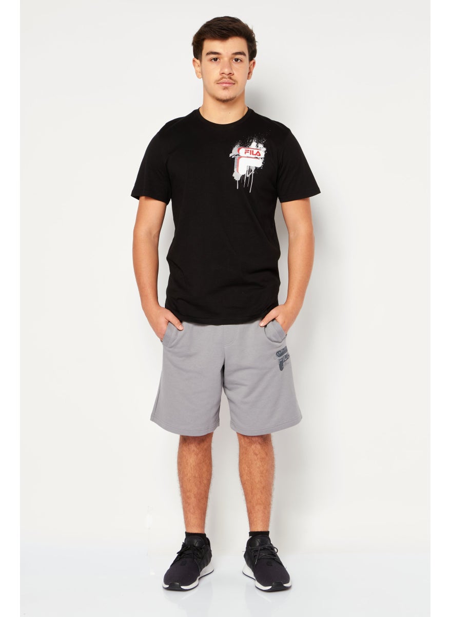 FILA Men Oversized Fit Drawstring Outdoor Short, Grey  - Image 2