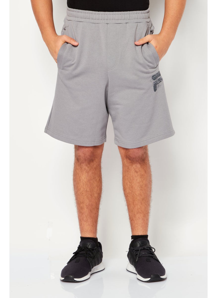 FILA Men Oversized Fit Drawstring Outdoor Short, Grey  - Image 1